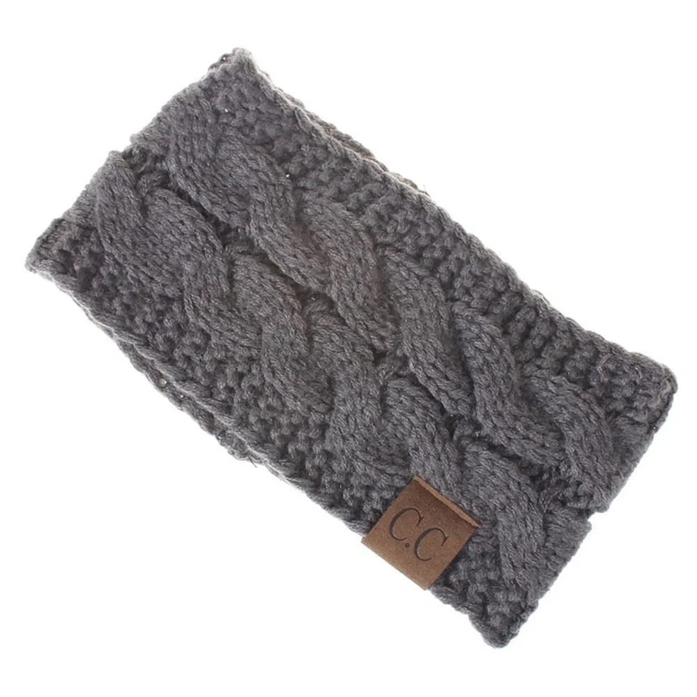 *ANATASHA* Dk. Gray Wool Knit Fashion Headband